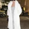 Ariadna Gutiérrez Christian Cowan Fashion Show White Fur Coat