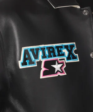 Super Bowl LX Avirex x Starter jacket crafted with iconic branding and classic American football style