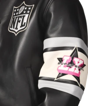 Super Bowl LX Avirex x Starter jacket crafted with iconic branding and classic American football style