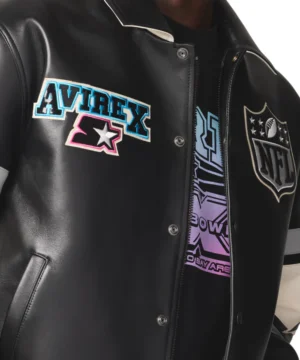 Limited-style Avirex x Starter Super Bowl LX jacket with heritage sports aesthetics and modern streetwear influence