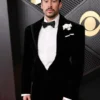Bad Bunny 68th GRAMMY Awards black blazer featuring bold red carpet style and modern celebrity tailoring