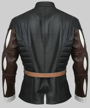 Cosplay-ready Baldur’s Gate 3 Astarion leather jacket with hood, button accents, and authentic game-inspired look