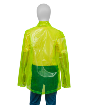 “Ana De Armas Blade Runner 2049 yellow jacket, iconic movie costume for fans, cosplay, and sci-fi fashion.”