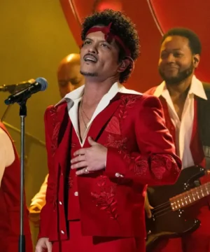 68th GRAMMY Awards Bruno Mars blazer with modern cut and premium event fashion appeal