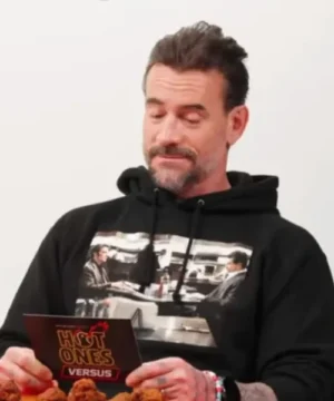CM Punk Hot Ones black hoodie, official celebrity-inspired streetwear for fans