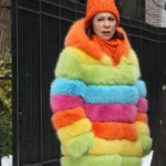 Carrie Preston Elsbeth S03 Multicolor Fur Coat