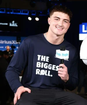 “Official Colston Loveland Super Bowl LX tee in team colors, durable cotton football shirt for fans and game‑day style.”