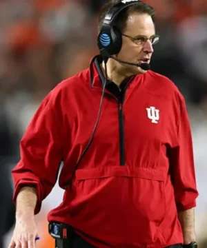 Hoosiers 2025 playoffs jacket with Curt Cignetti branding, modern fit, and classic collegiate sportswear appeal