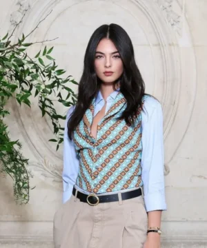 Paris Fashion Week Deva Cassel vest, trendy high-fashion celebrity look