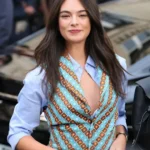 Deva Cassel Paris Fashion Week Vest