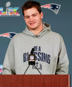 Celebrity-style Drake Maye hoodie showcasing inspirational graphic and comfortable everyday wear