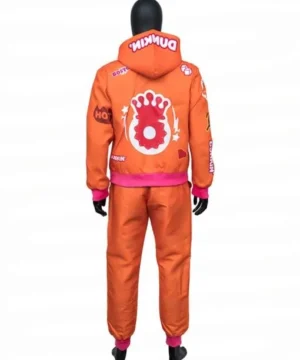 Super Bowl commercial Ben Affleck DunKings tracksuit inspired by Dunkin’ ad with statement graphic design