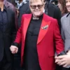 Elton John Paris Fashion Week blazer, iconic celebrity-inspired designer outerwear