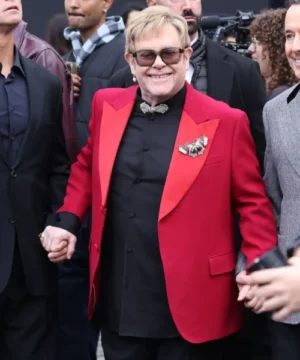 Elton John Paris Fashion Week blazer, iconic celebrity-inspired designer outerwear