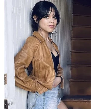 Mabel Finestkind Brown Leather Jacket women’s movie inspired classic brown leather outerwear