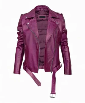 Women’s Summer Dutkowsky leather jacket from Girls5eva Season 3 casual chic celebrity style