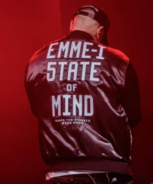 State of Mind black jacket by Guè designed with clean lines and refined urban street style