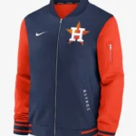 Houston Astros Dugout Blue & Orange Bomber Jacket