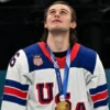 Jack Hughes Team USA Ice Hockey Jersey Winter Olympics 2026 men’s official Olympic hockey uniform