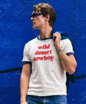 Wild Desert Cowboy t-shirt featuring bold graphic design and western-inspired style for casual wear
