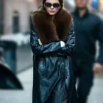 Kendall Jenner NYC Leather Trench Coat