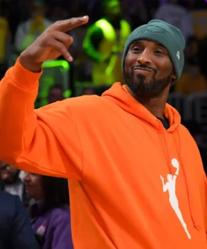 Orange Kobe Bryant hoodie perfect for casual wear, featuring classic basketball vibes and everyday comfort style