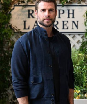 Australian Open 2026 Liam Hemsworth jacket showcasing a sleek fit and premium sports-inspired fashion appeal