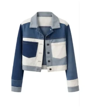 Women’s Bri McNees Love Is Blind S10 denim jacket celebrity style classic blue trucker jacket fashion