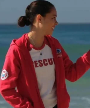 Malibu Rescue The Next Wave Gina hoodie worn by Gina in the Netflix series, featuring a stylish casual design and premium fabric.
