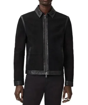 Shifting Gears S02 Tim Allen suede jacket with rich texture, modern fit, and contemporary casual fashion appeal