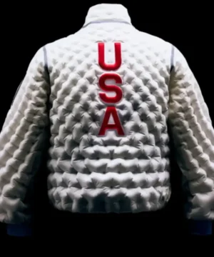 Celebrity‑inspired Snoop Dogg Winter Olympics 2026 jacket showcasing sleek silhouette and cold‑weather fashion