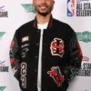 Mookie Betts 2026 Celebrity All Star Game varsity jacket featuring bold team-inspired patches and premium letterman design