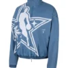 NBA All-Star Game 2026 blue game jacket featuring official team colors, premium fabric, and stylish sports fashion appeal