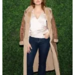 Bailee Madison NYFW 2026 Shearling Leather Coat