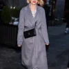 Naomi Watts NBC Studios wrap coat featuring an elegant silhouette and refined celebrity-inspired outerwear style