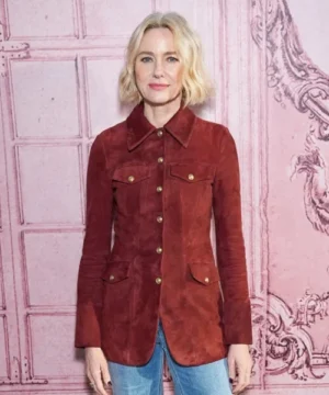 Naomi Watts NY Fashion Week jacket featuring elegant tailoring and celebrity-inspired runway style