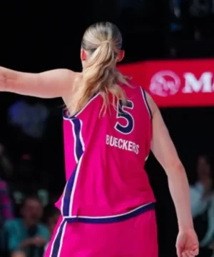 Paige Bueckers inspired BREEZE jersey designed with team colors and versatile sports fan look