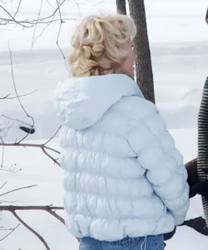 Pamela Anderson 2026 quilted jacket from Somedays, chic designer celebrity fashion jacket