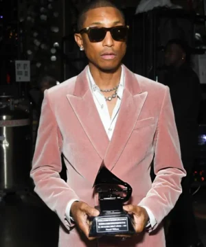 Pharrell Williams 68th Annual GRAMMY Awards blazer featuring sleek red carpet style and celebrity-inspired tailoring