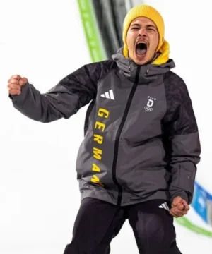2026 Winter Olympics Milano Cortina Philipp Raimund jacket with bold national colors and modern winter sports fashion appeal