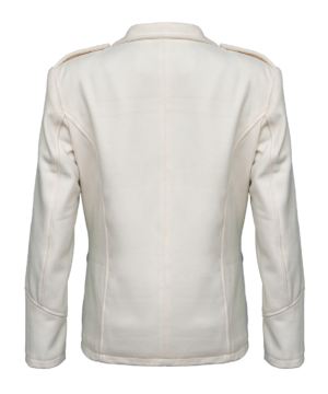 “The Girlfriend Robin Wright white jacket made with high-quality fabric and contemporary fashion design.”