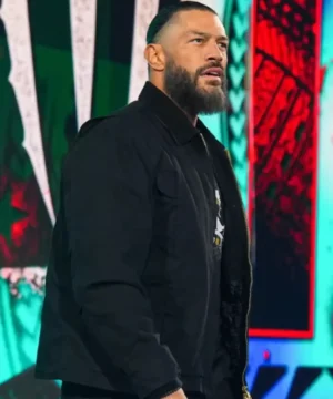 Roman Reigns inspired Monday Night RAW 2026 jacket designed with comfortable fabric and versatile streetwear style