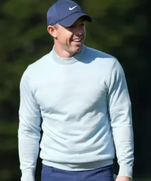 Rory McIlroy AT&T Pebble Beach Pro Am 2026 sweatshirt featuring golf tournament graphics and premium casual outerwear