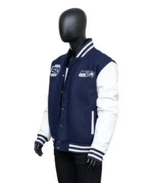 NFL Seattle Seahawks 50th Season commemorative jacket with bold team logo and stitched details