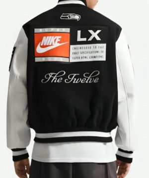 Seattle Seahawks 2026 Super Bowl LX champions destroyer jacket designed with classic sports fashion and statement graphics