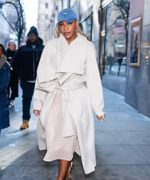 Serena Williams NYC coat, stylish celebrity-inspired winter outerwear