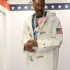 Snoop Dogg Milano Cortina Olympics 2026 toggle coat featuring a premium winter design inspired by Olympic style fashion