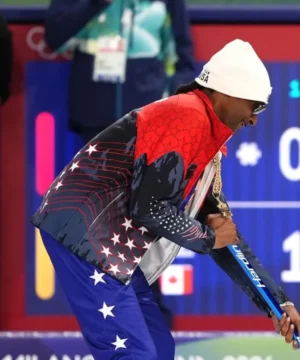 Milano Cortina 2026 Winter Olympics Snoop Dogg curling jacket with modern fit and premium insulated outerwear styling