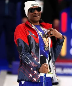 Snoop Dogg inspired Winter Olympics 2026 curling Jones Milano Cortina jacket designed with statement fashion and cold‑weather appeal