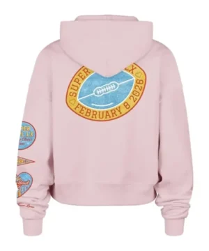 Super Bowl LX cropped hoodie, stylish game day sweatshirt inspired by the 2026 football event